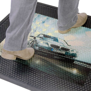 Super Scrape Impressions egyedi HD nyomtatású, gumi szennyfogó szőnyeg