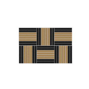 Alternative view of Cleartex MINI DORADO alumíniumsínes modul 2D design szennyfogó burkolat